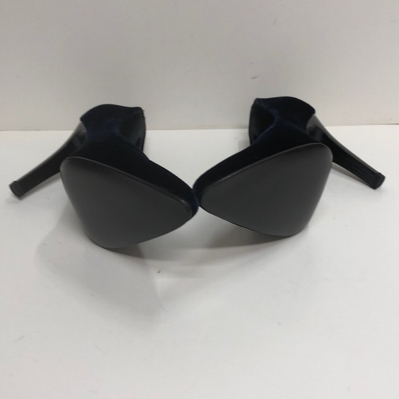 Baldan Made in Italy Navy Velvet High Heel Pump - Picture 4 of 4